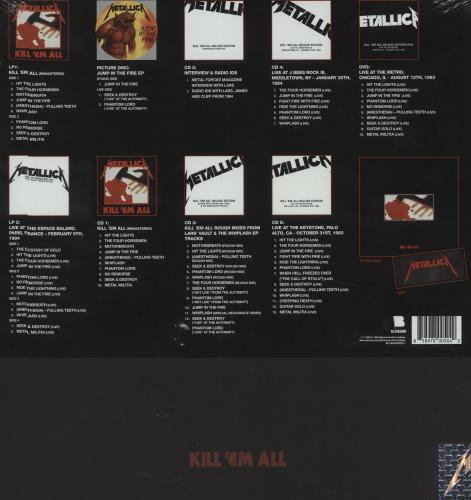 Metallica Kill 'Em All - Deluxe Box Set - Sealed US Vinyl